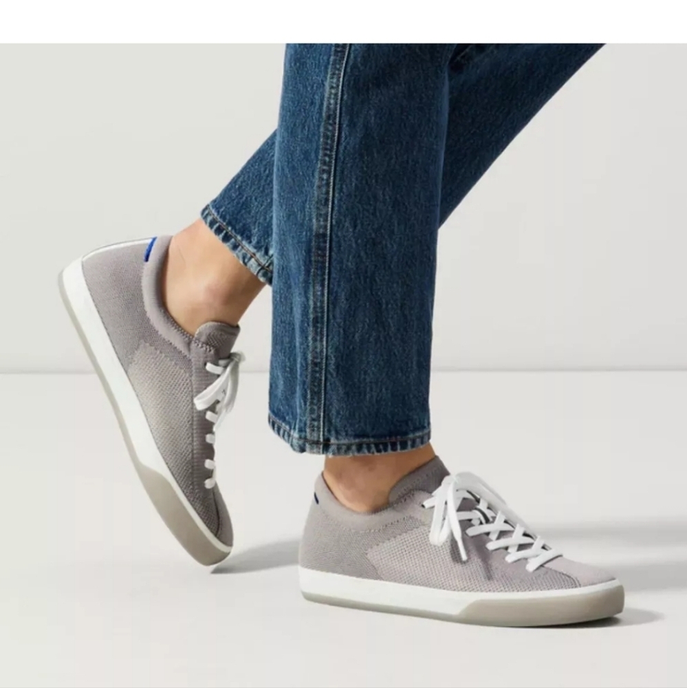 Rothy's The Lace-Up Sneaker in Storm